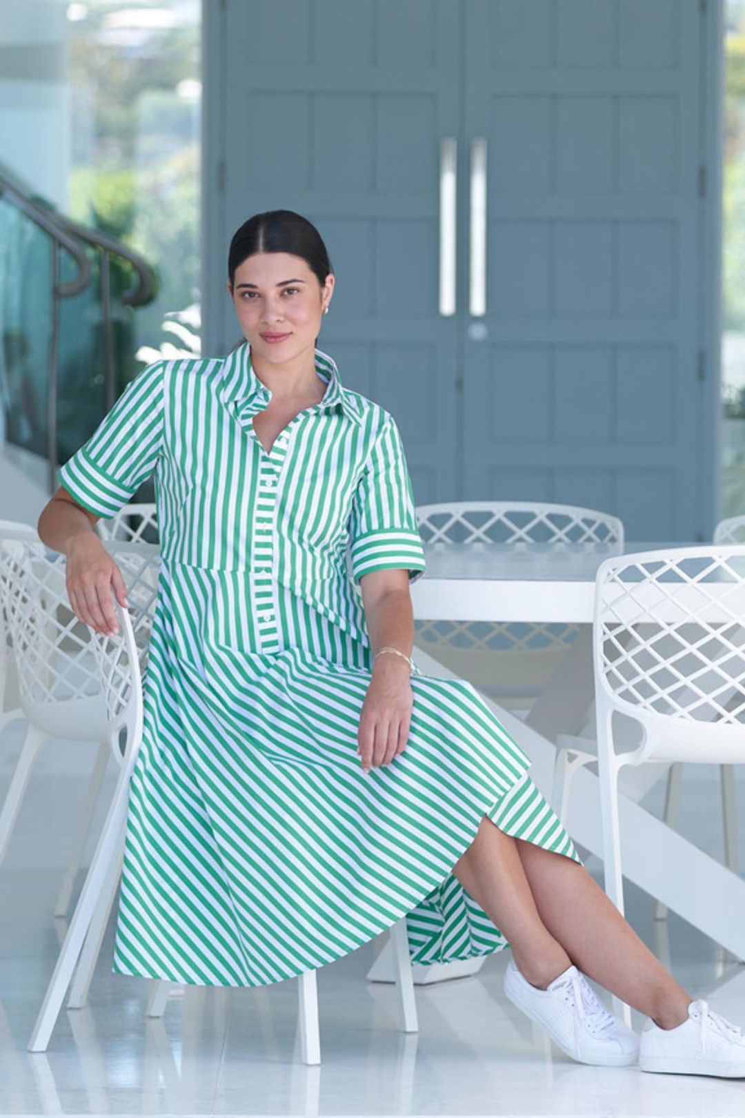 Foil FO7875 Award Winning Dress Green Stripe