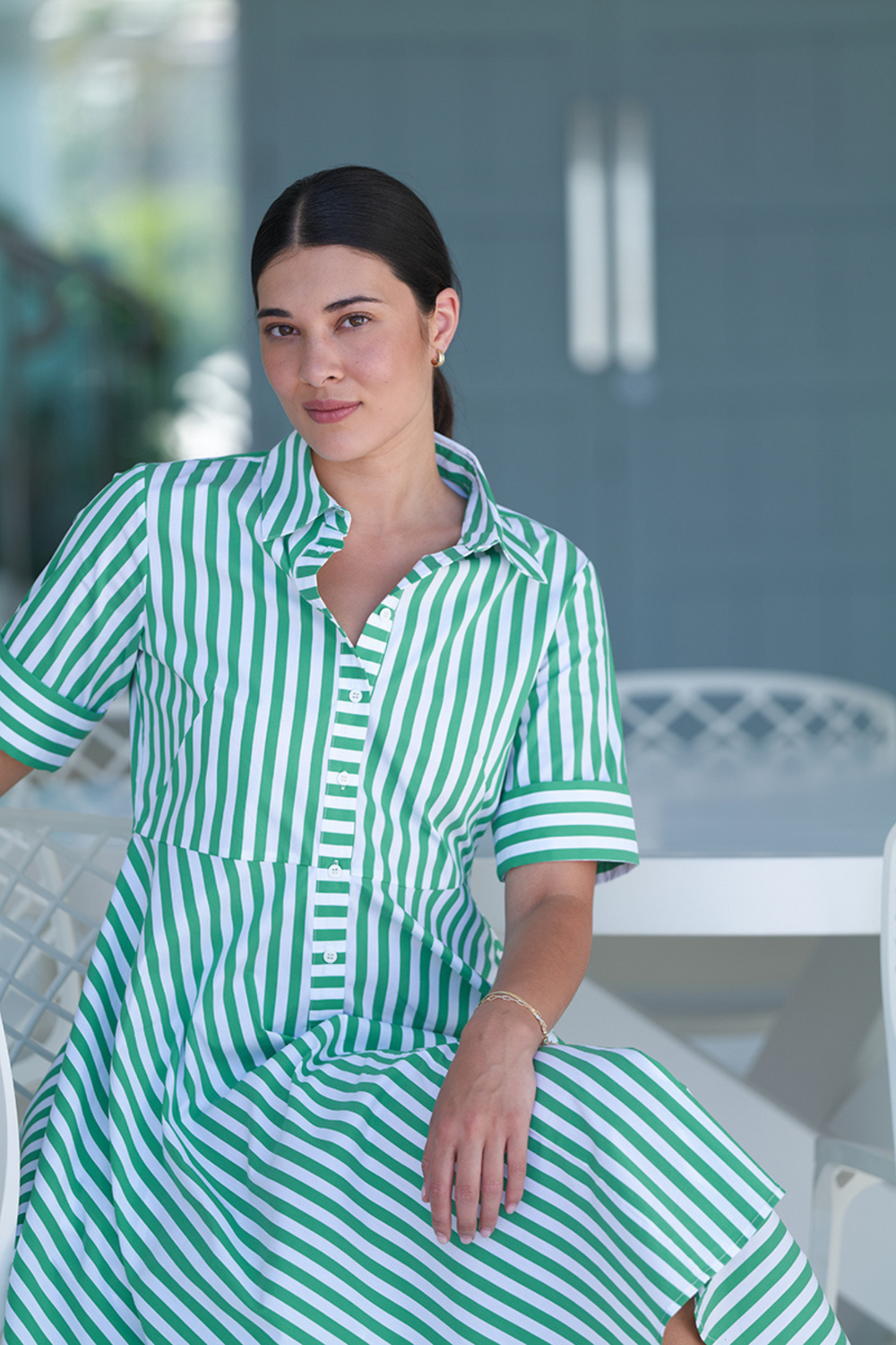 Foil FO7875 Award Winning Dress Green Stripe