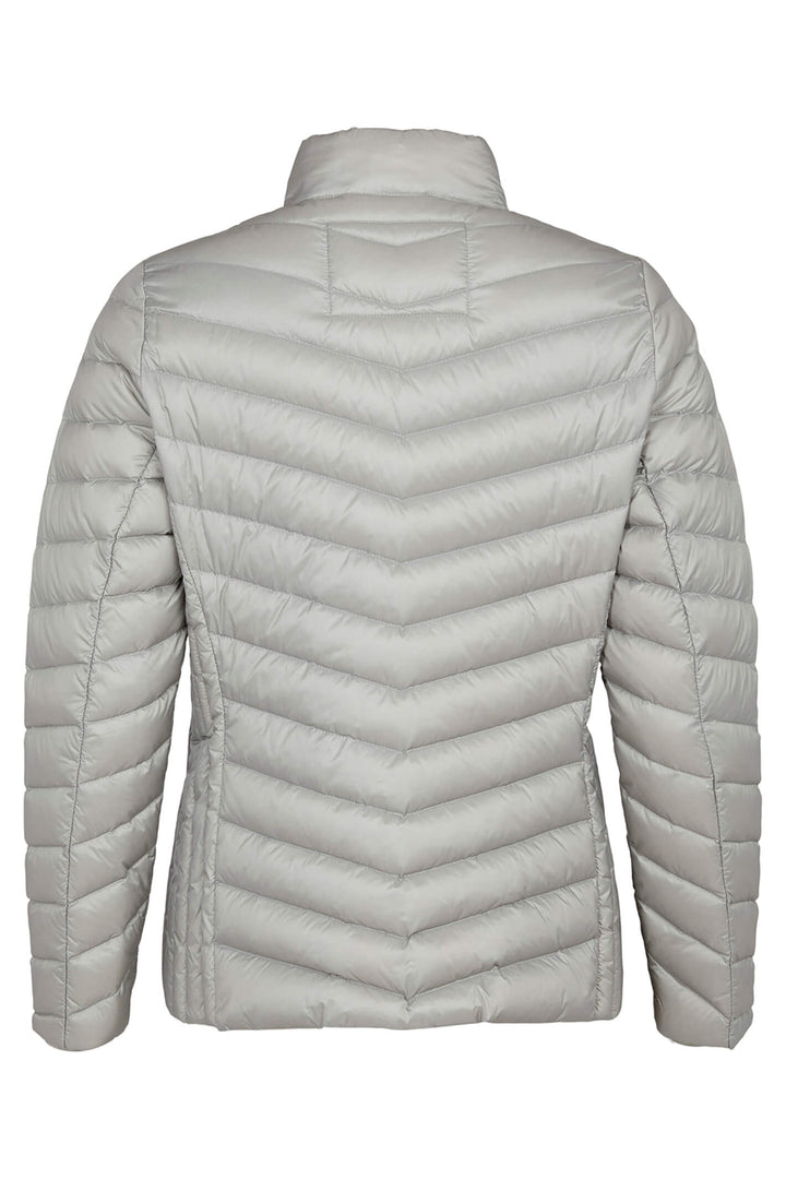 Frandsen 528-588-44 Silver Grey Padded Zip Front Jacket - Dotique