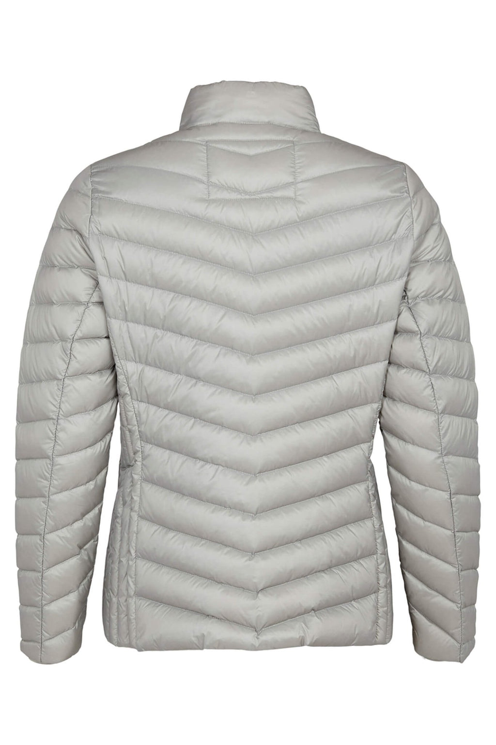 Frandsen 528-588-44 Silver Grey Padded Zip Front Jacket - Dotique