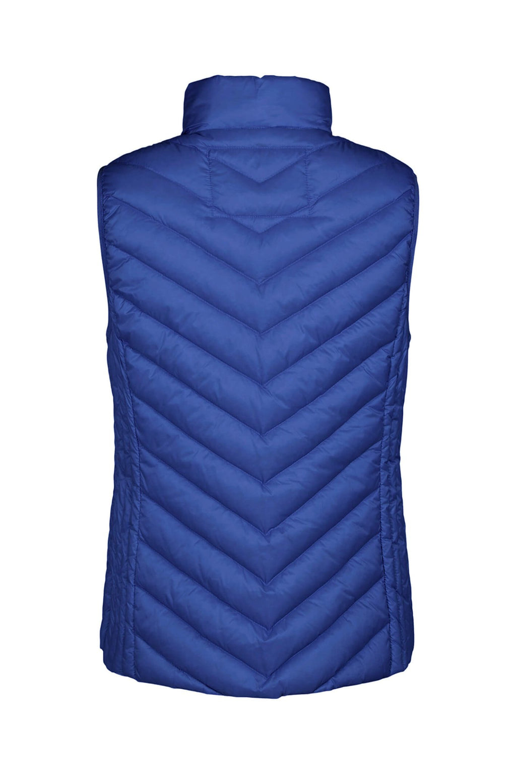 Frandsen 529-588-67 Royal Blue High Neck Padded Gilet - Dotique