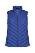Frandsen 529-588-67 Royal Blue High Neck Padded Gilet - Dotique