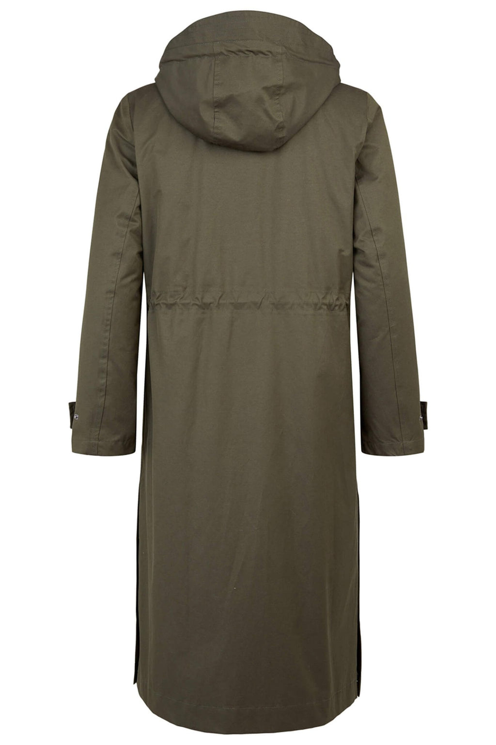 Frandsen 560-292-89 Green Two Piece Long Raincoat With Hood - Dotique