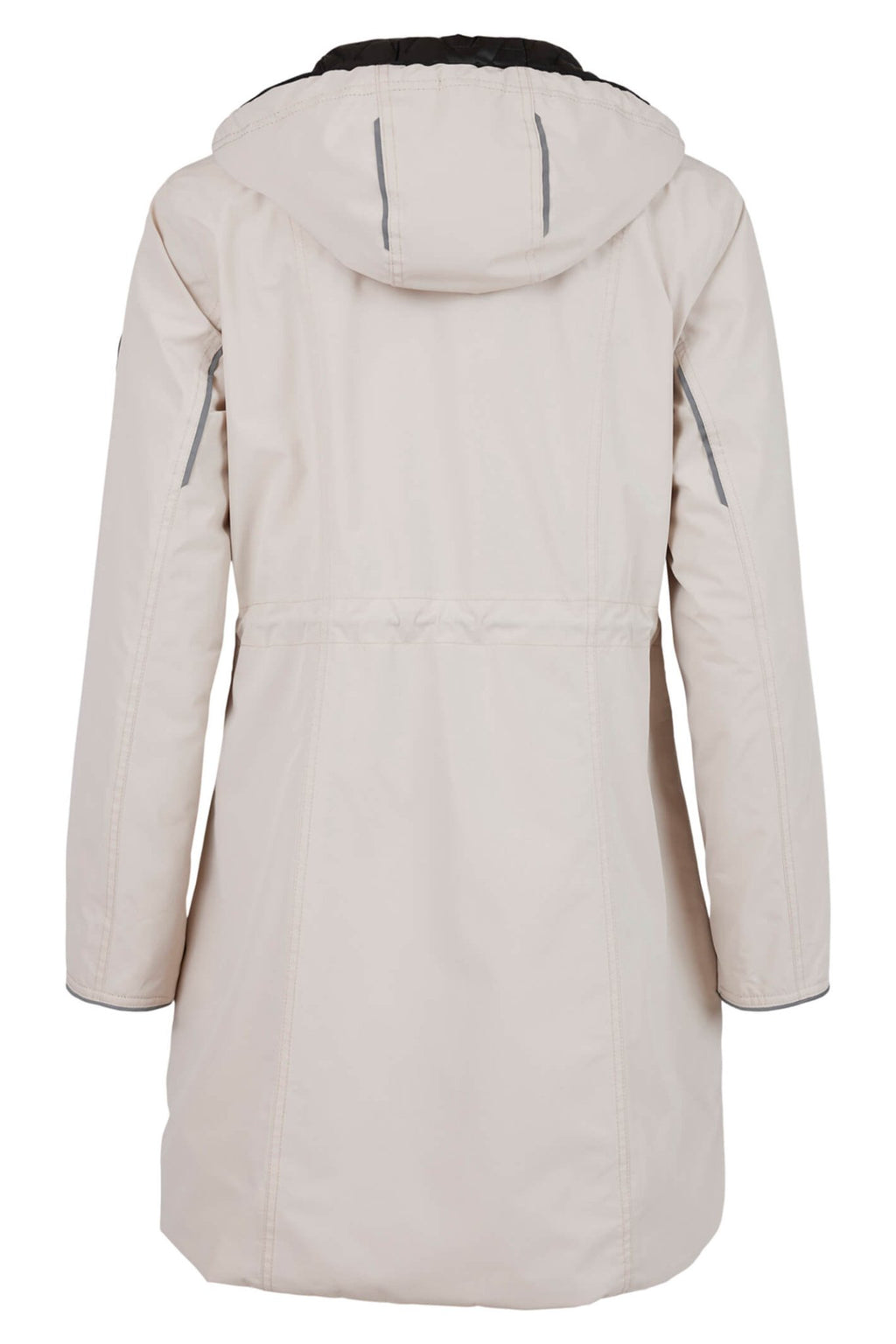 Frandsen 756-448-1190 Stone Black Reversible Quilted Rain Coat - Dotique