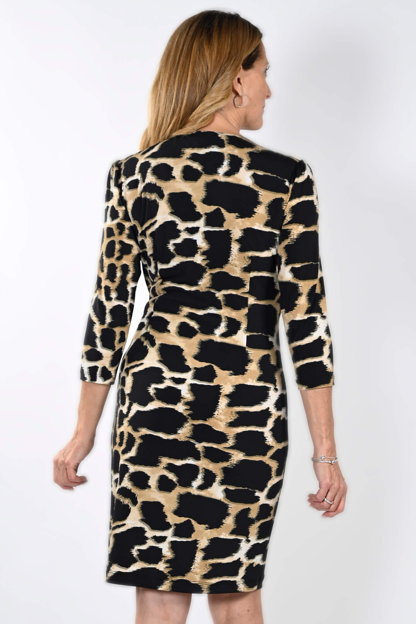 Black and white tiger print dress best sale