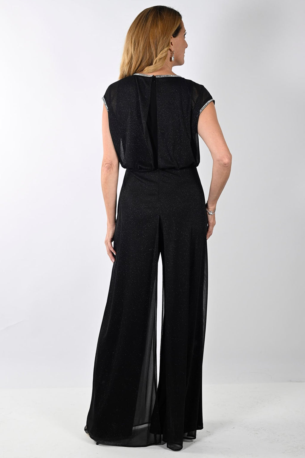 Frank Lyman 239109 Black Shimmer Evening Jumpsuit - Dotique