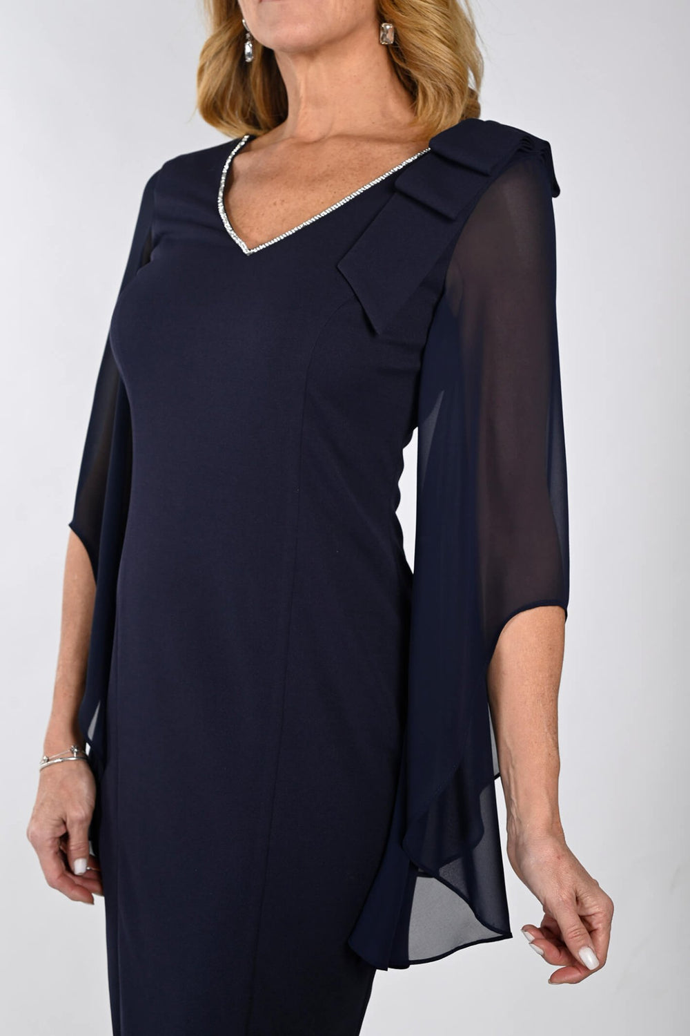Frank Lyman 239147 Midnight Navy Cocktail Party Dress - Dotique