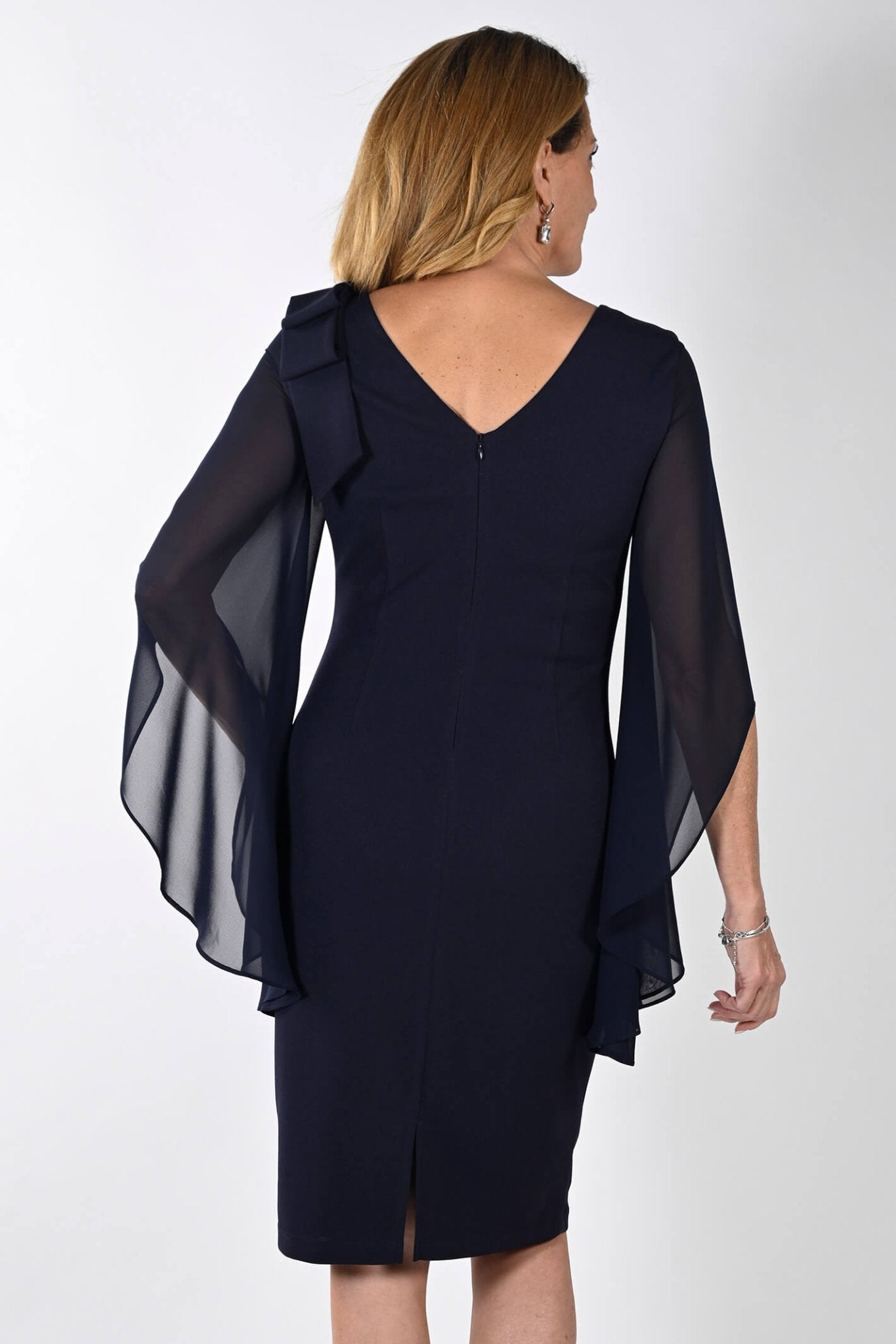 Frank Lyman 239147 Midnight Navy Cocktail Party Dress - Dotique