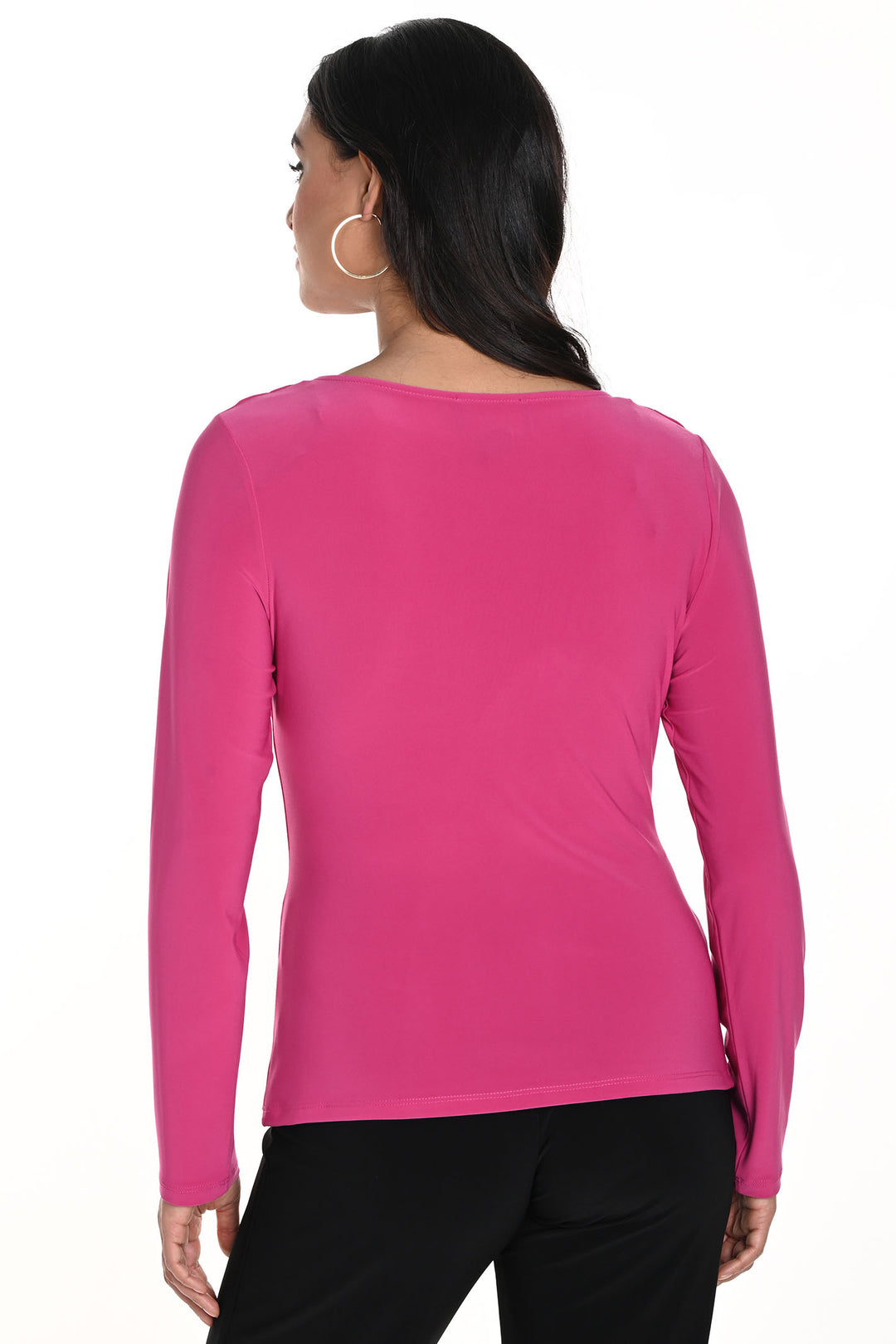 Frank Lyman 243004 Magenta Pink Cowl Neck Top - Dotique