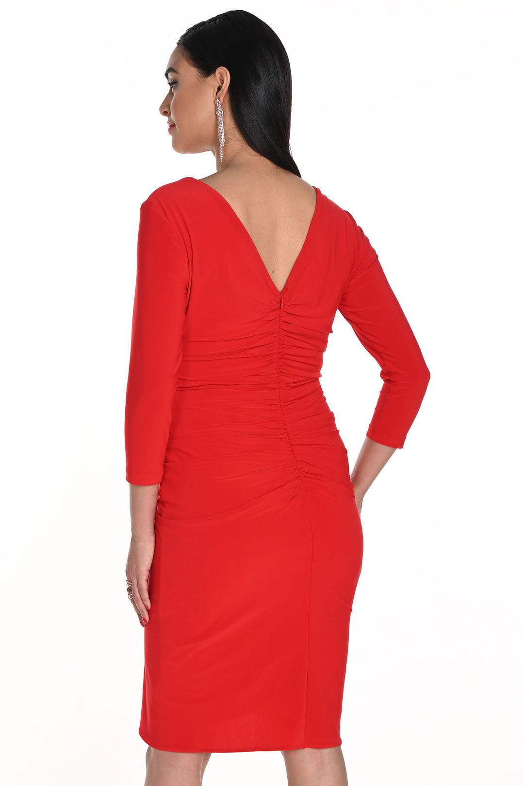 Frank Lyman 249011 Lipstick Red Cocktail Occasion Dress - Dotique