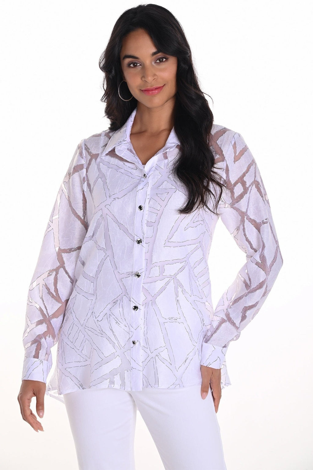 Frank Lyman 251107 White/ Black Top - Dotique