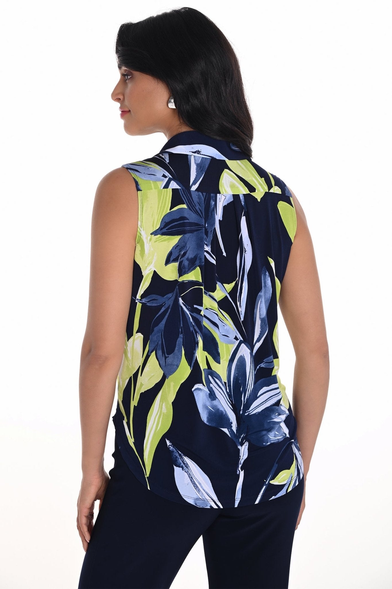 Frank Lyman 251214 Navy/ Lime Top - Dotique