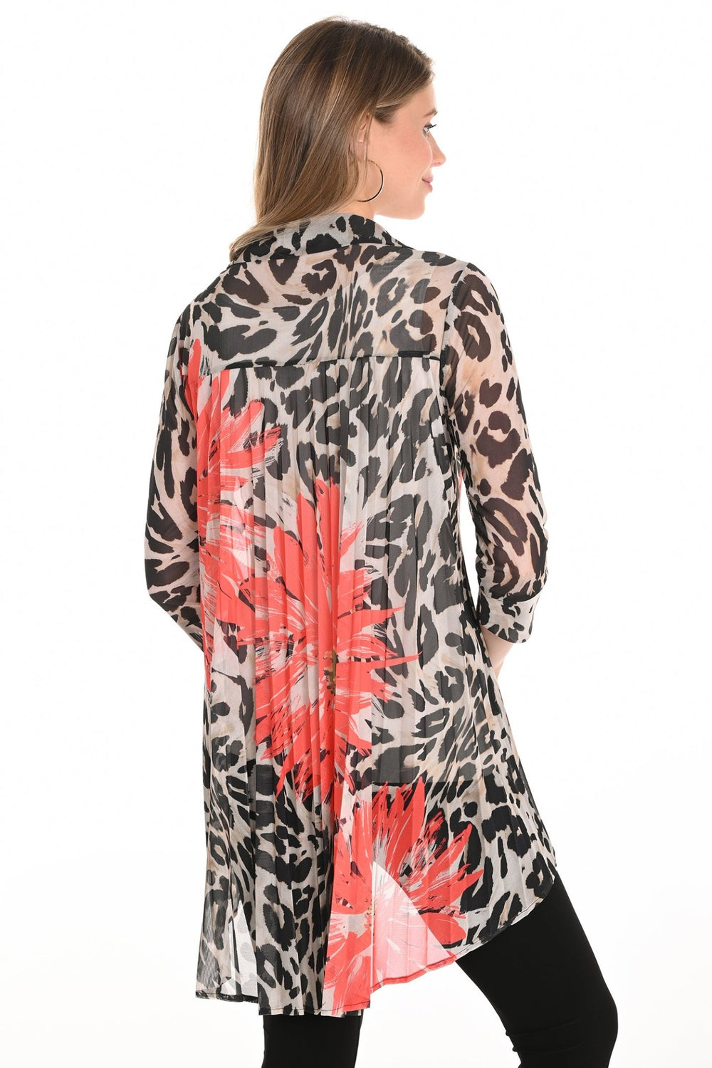 Frank Lyman 251401 Beige/Orange Shirt - Dotique