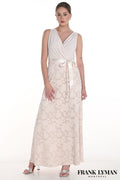 Frank Lyman 258316 Cream/Silver Dress - Dotique - Frank Lyman