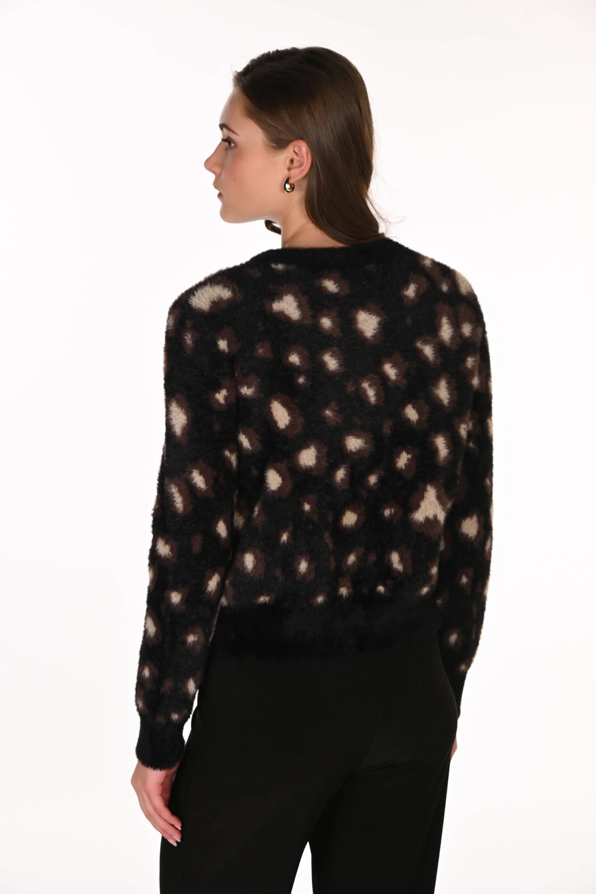 Frank Lyman 263756 Black/ Brown Cardigan