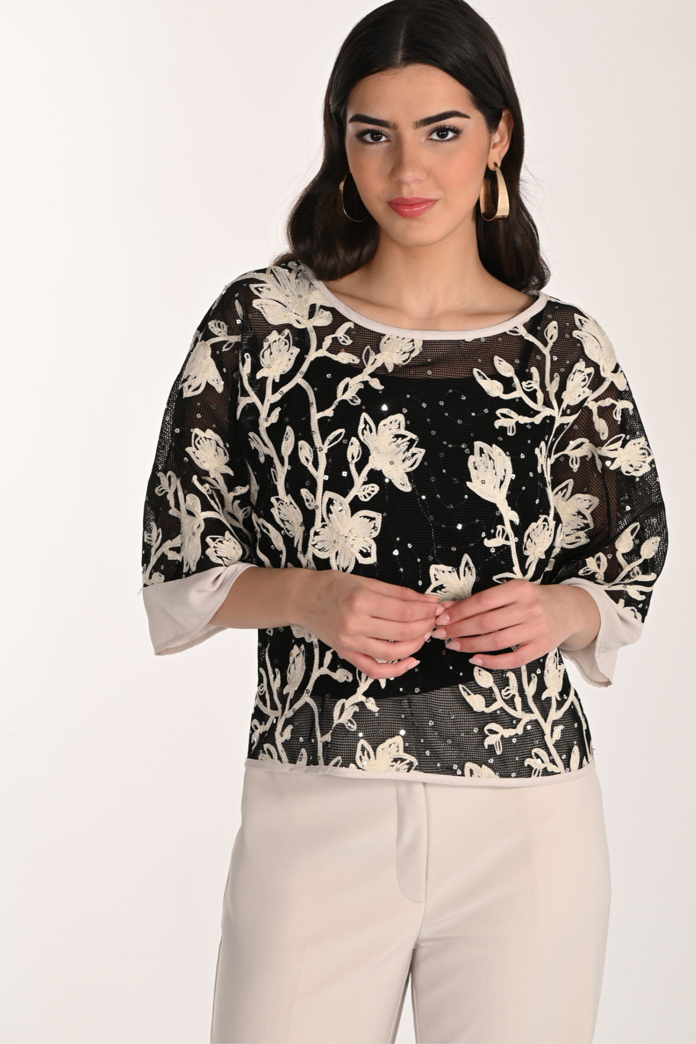 frank-lyman-266206-black-almond-knit-top