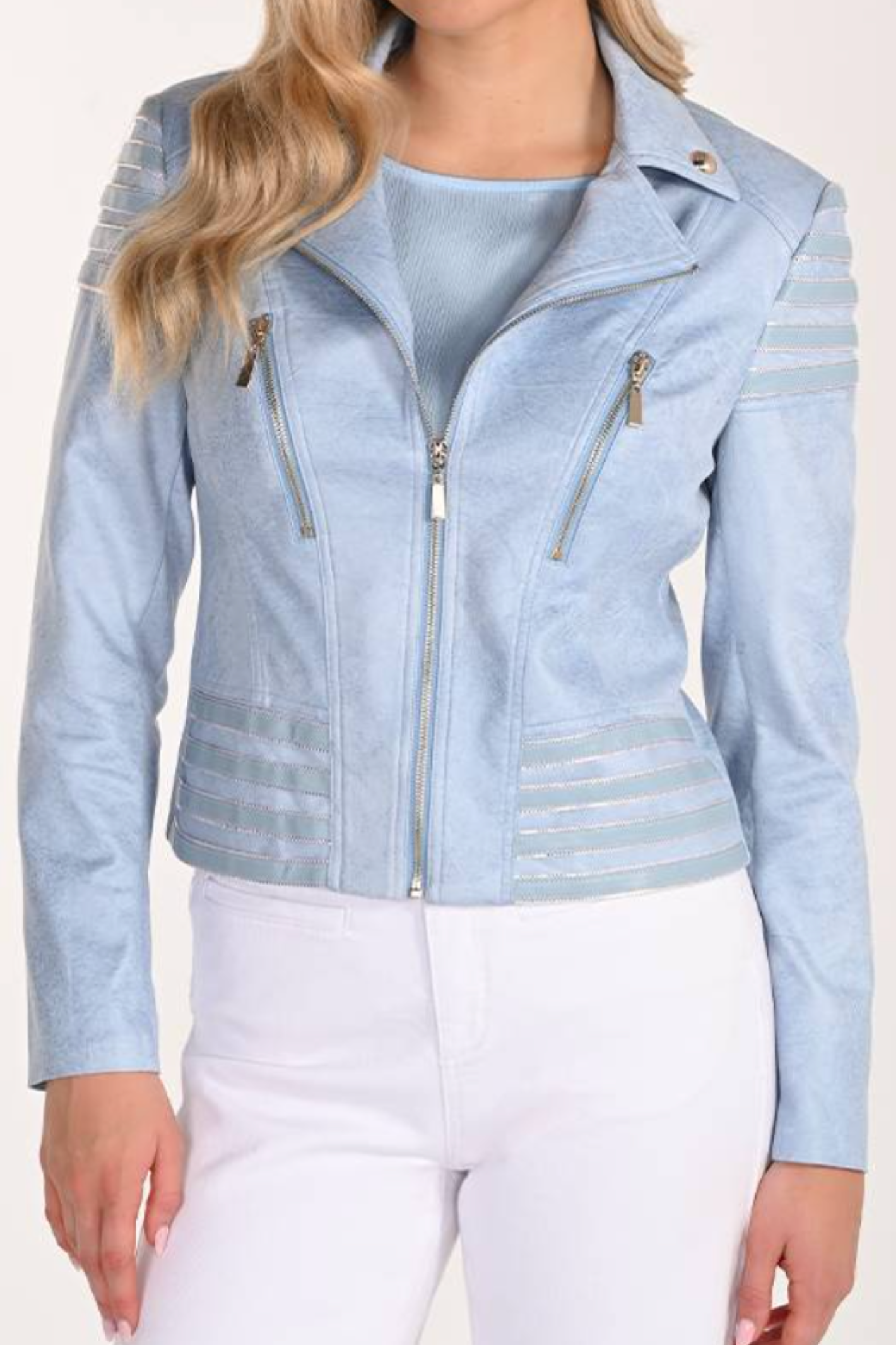 Frank Lyman 266592 Light Blue Jacket | Dotique