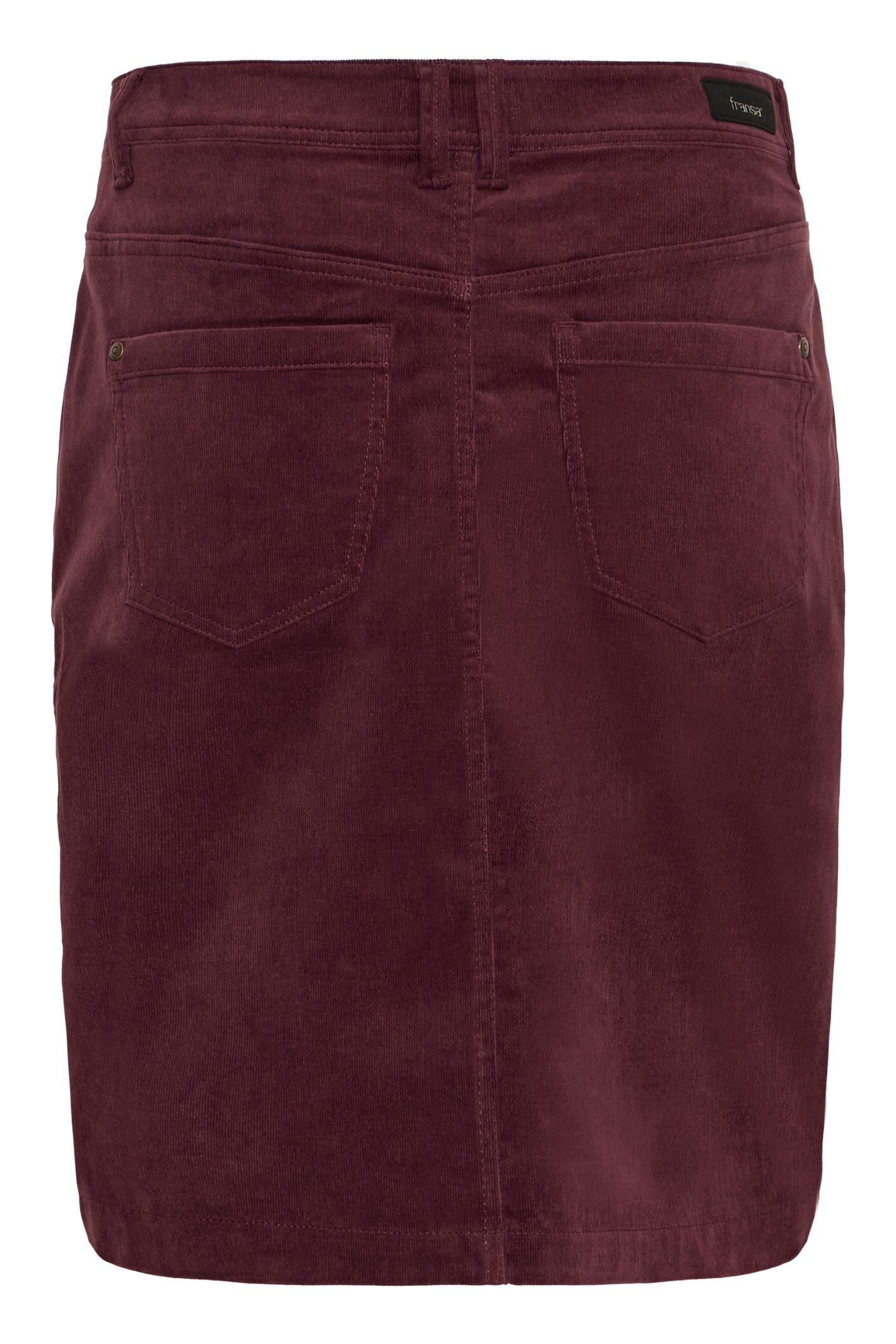 Fransa 20611191 FRtean Needle Cord Above the Knee Skirt Fudge