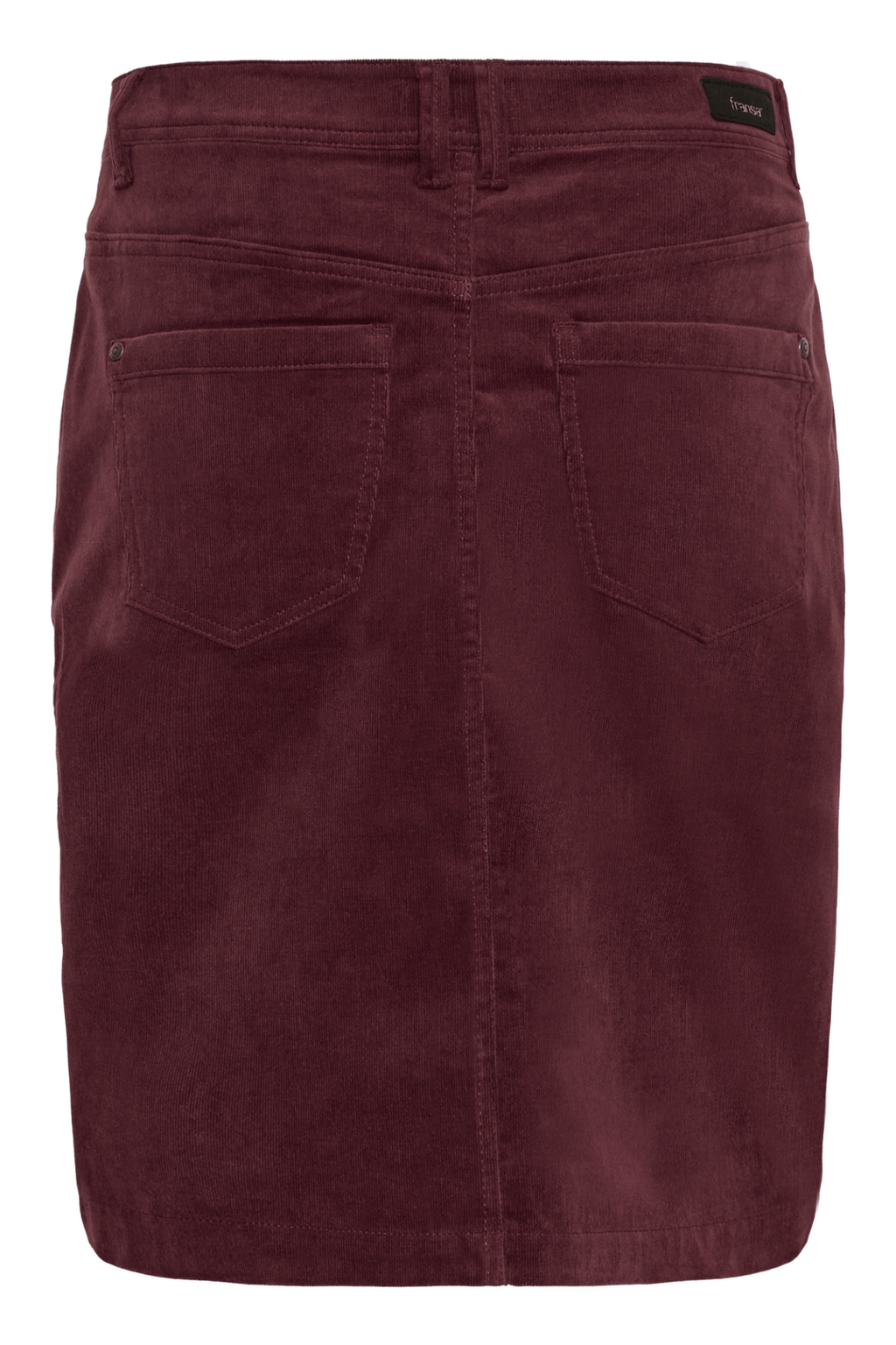 Fransa 20611191 FRtean Needle Cord Above the Knee Skirt Fudge - Dotique - Fransa