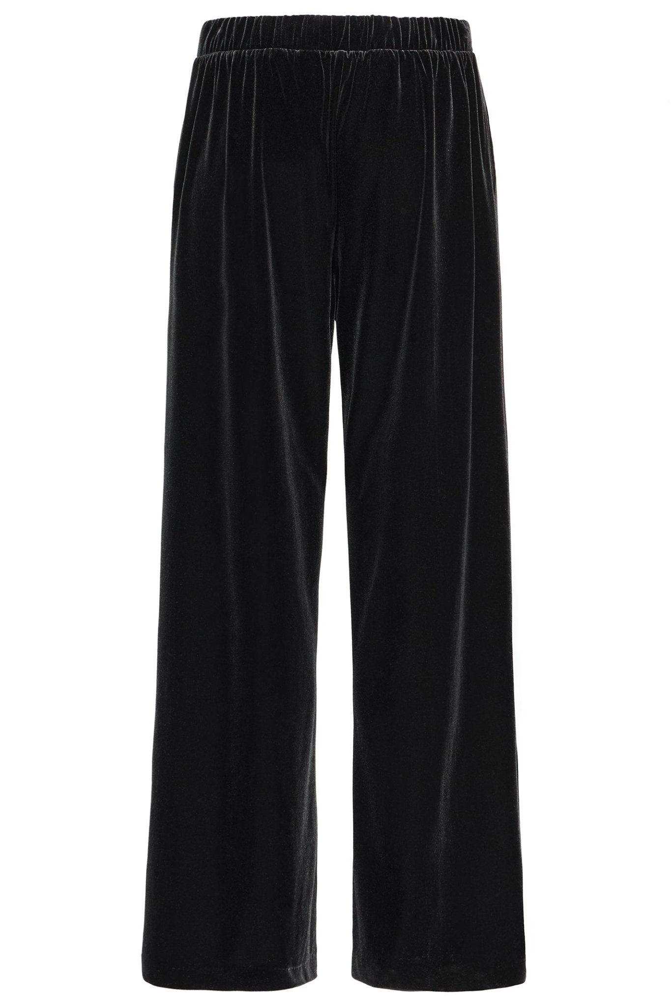 Fransa 20611647 FRDONNA Meteorite Black Velvet Trousers - Dotique - Fransa