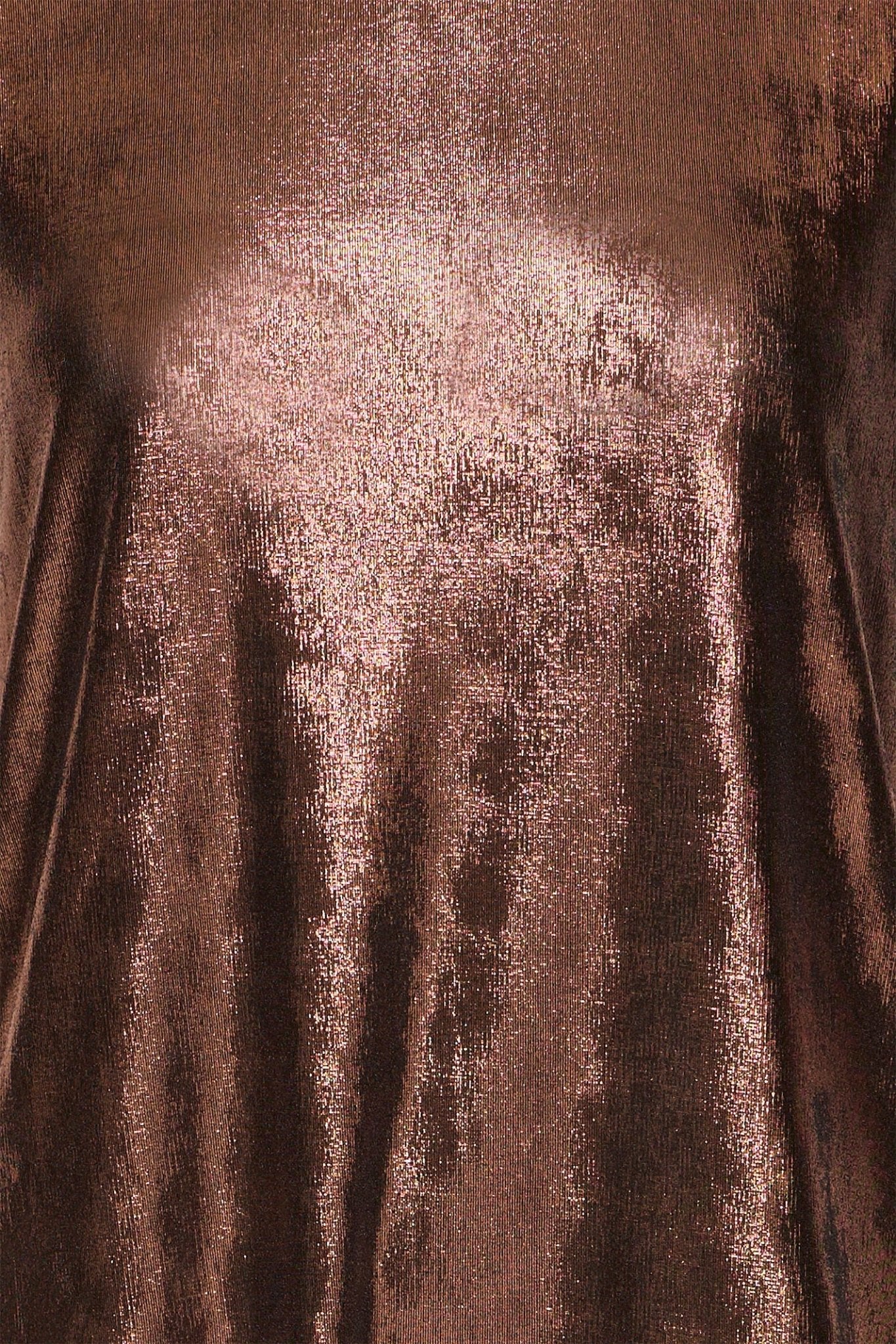 Fransa 20615117 FRFRANNY Metallic Copper Cap Sleeve Top - Dotique - Fransa