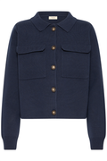Fransa FRITA cardigan in Navy Blazer at Dotique