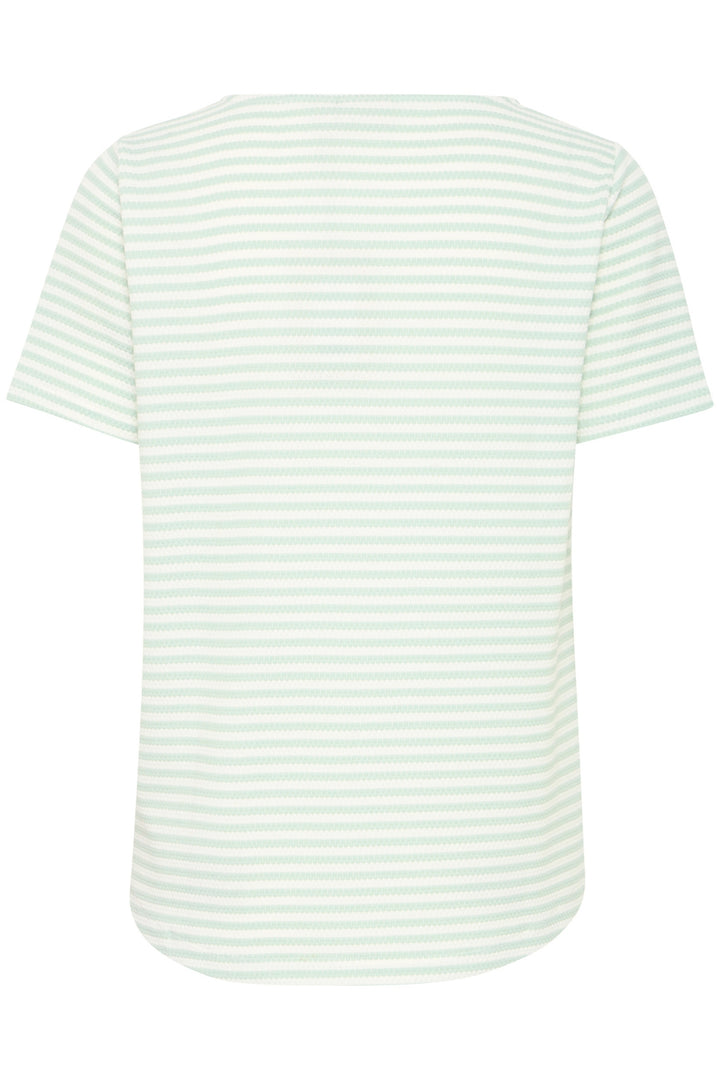 fransa-20615550-frjosie-tee-3-green-striped-t-shirt-Dotique-