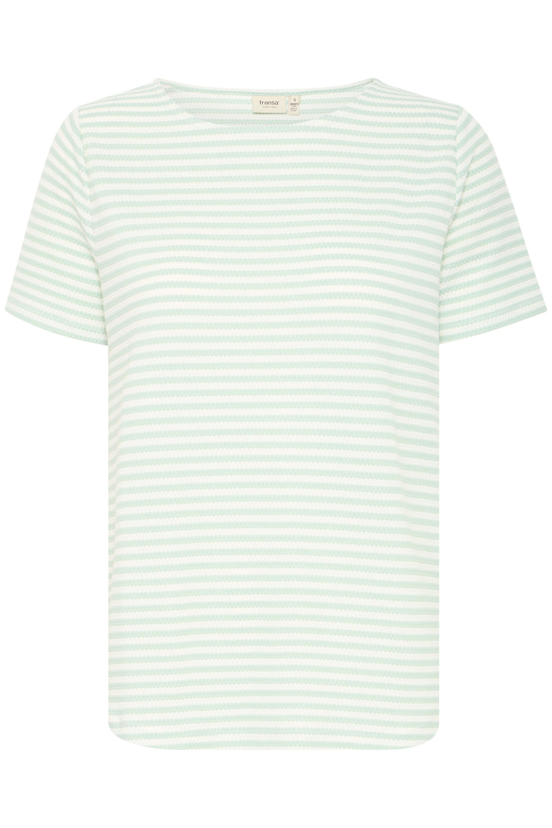 fransa-20615550-frjosie-tee-3-green-striped-t-shirt-Dotique-