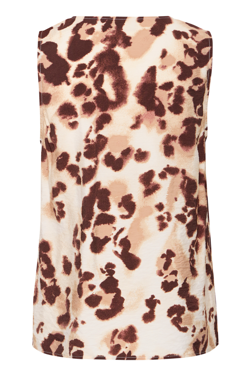 Fransa 20615622 FRLEONA TOP 1 Sleeveless Top Brown Leopard Art