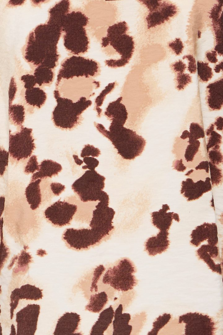 Fransa 20615622 FRLEONA TOP 1 Sleeveless Top Brown Leopard Art
