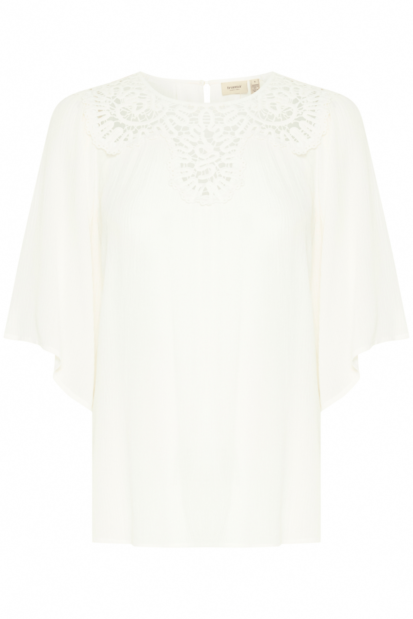 Fransa 20615664 Whisper White FRVANI BL 1 Top - Dotique