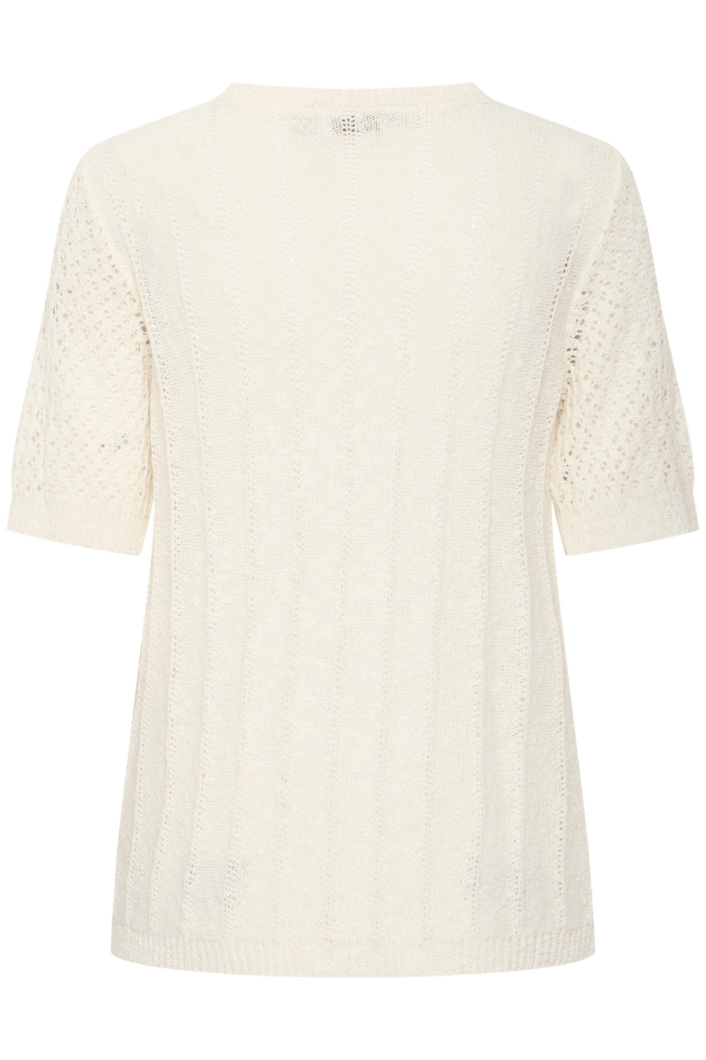 Fransa 20615699 FRDETTA PU 1 T-Shirt Jumper Whisper White Round Neck - Dotique