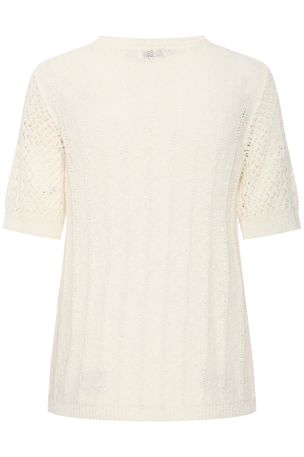 Fransa 20615699 FRDETTA PU 1 T-Shirt Jumper Whisper White Round Neck