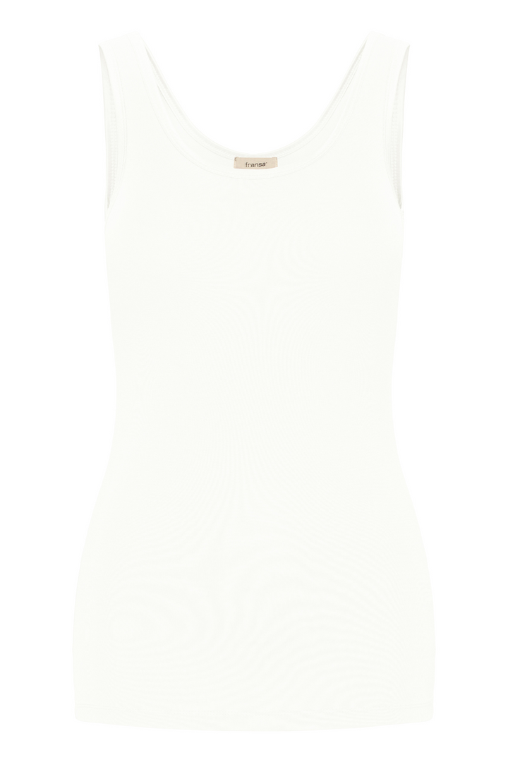 Fransa 20615759 FRZULU Top 11 Vest Top Blanc De Blanc
