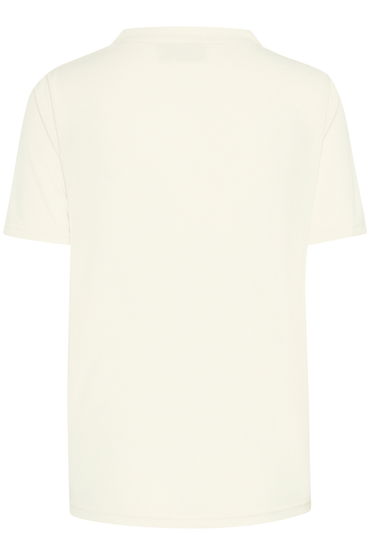 Fransa 20615821 FRJOSELYN TEE 4 T-Shirt Whisper White V - Neck Soft Touch - Dotique