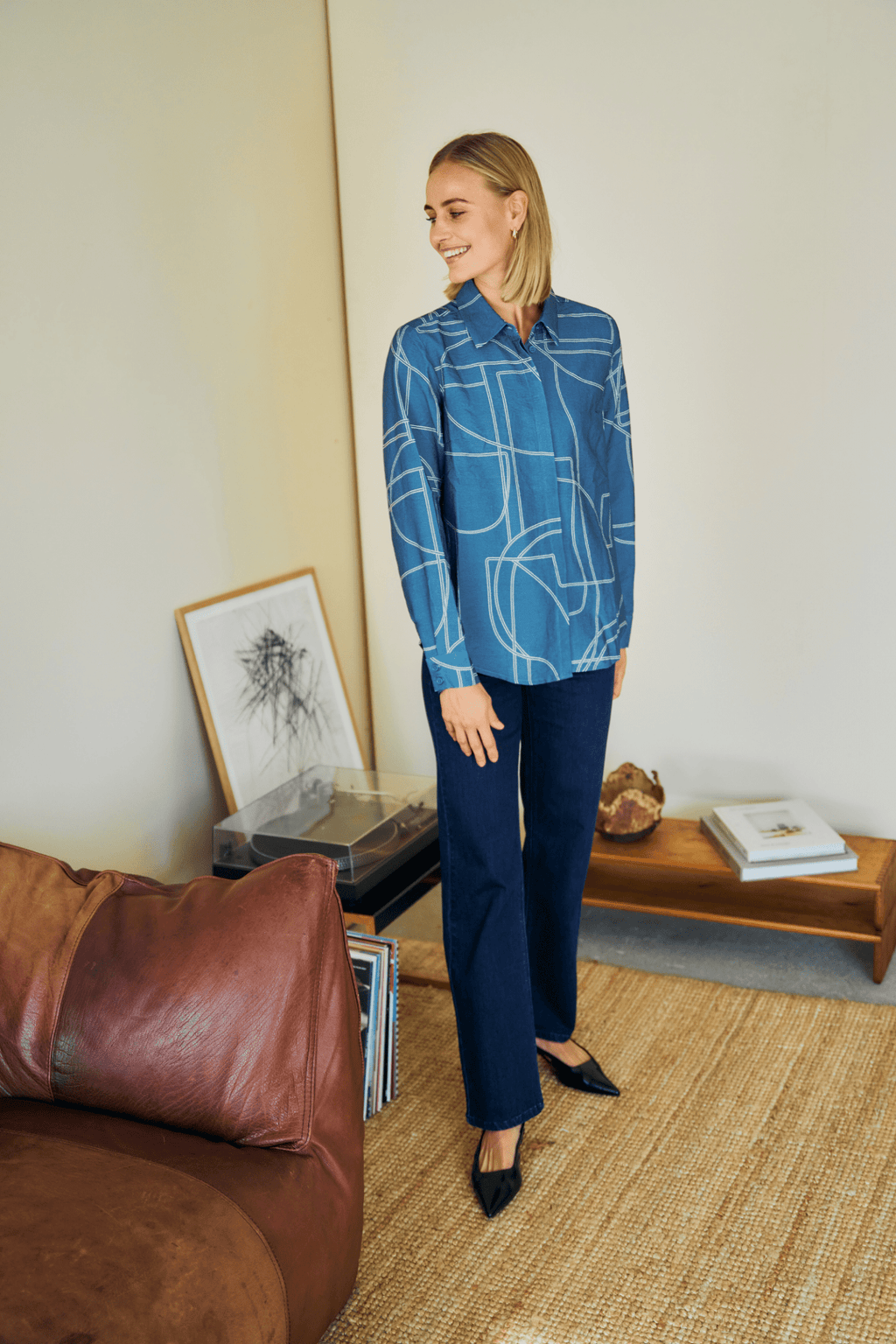 Fransa 20615854 FRLUXE HANNA Dark Blue Jeans L30 - Dotique - Fransa