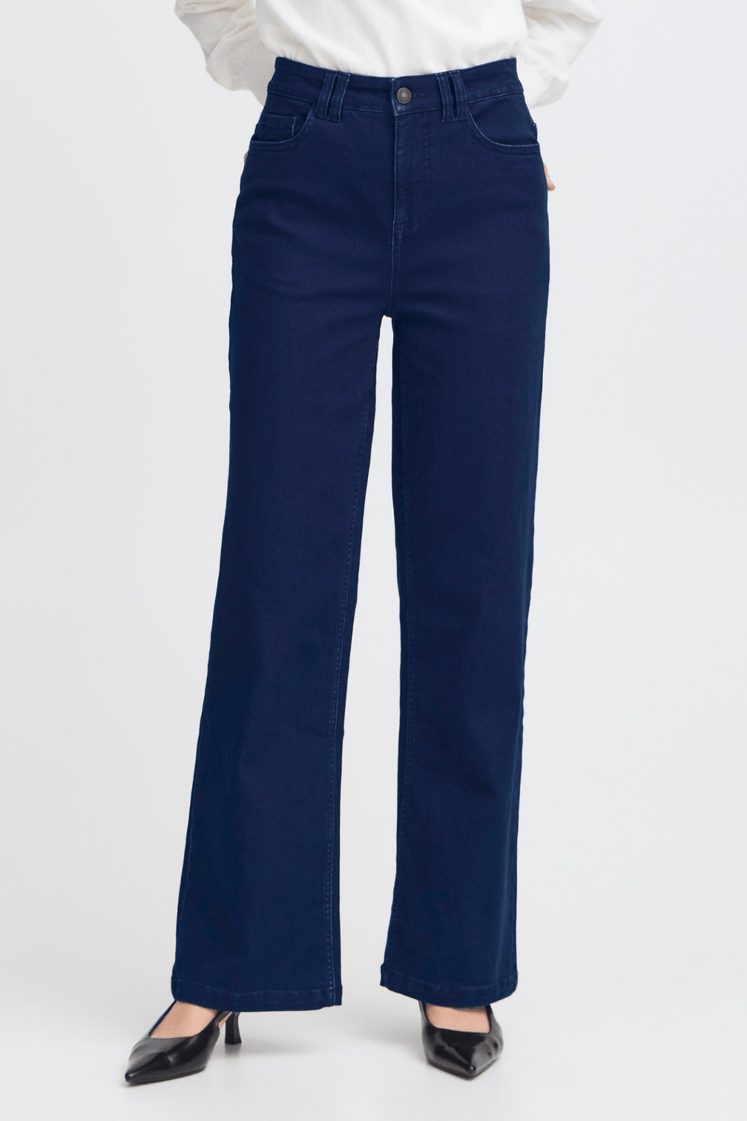 Fransa 20615854 FRLUXE HANNA Dark Blue Jeans L30 - Dotique - Fransa