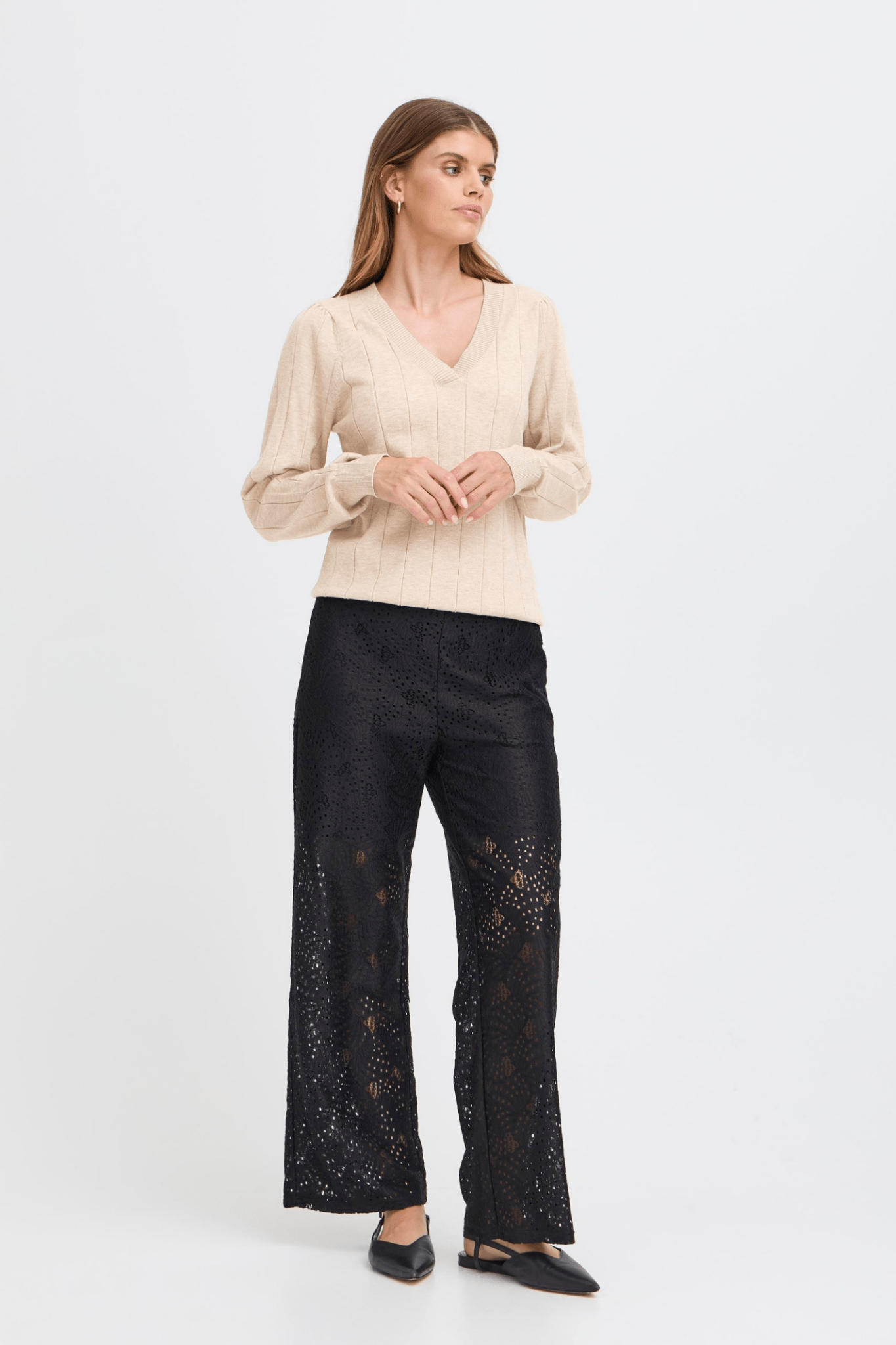 Fransa 20615994 FRKATA Feather Gray Melange Jumper - Dotique - Fransa