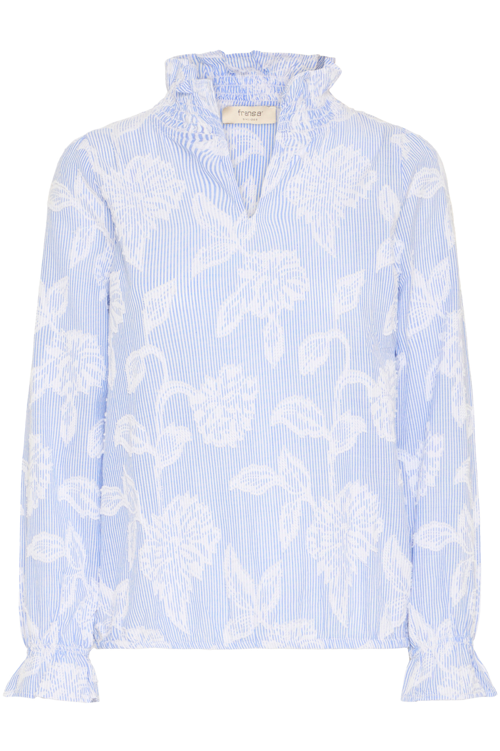 Fransa 20616005 FRLANI BL Cashmere Blue Blouse