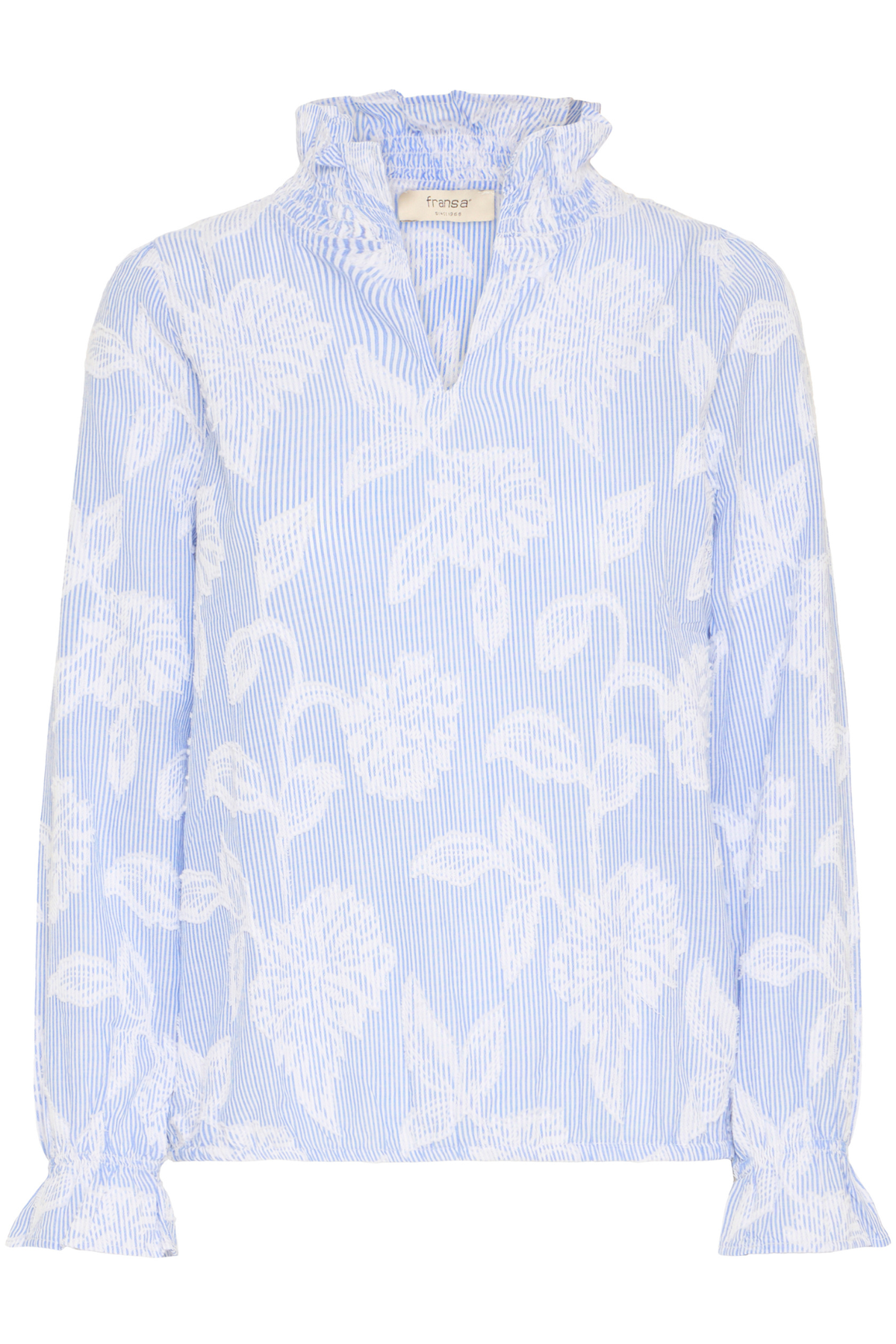 Fransa 20616005 FRLANI BL Cashmere Blue Blouse