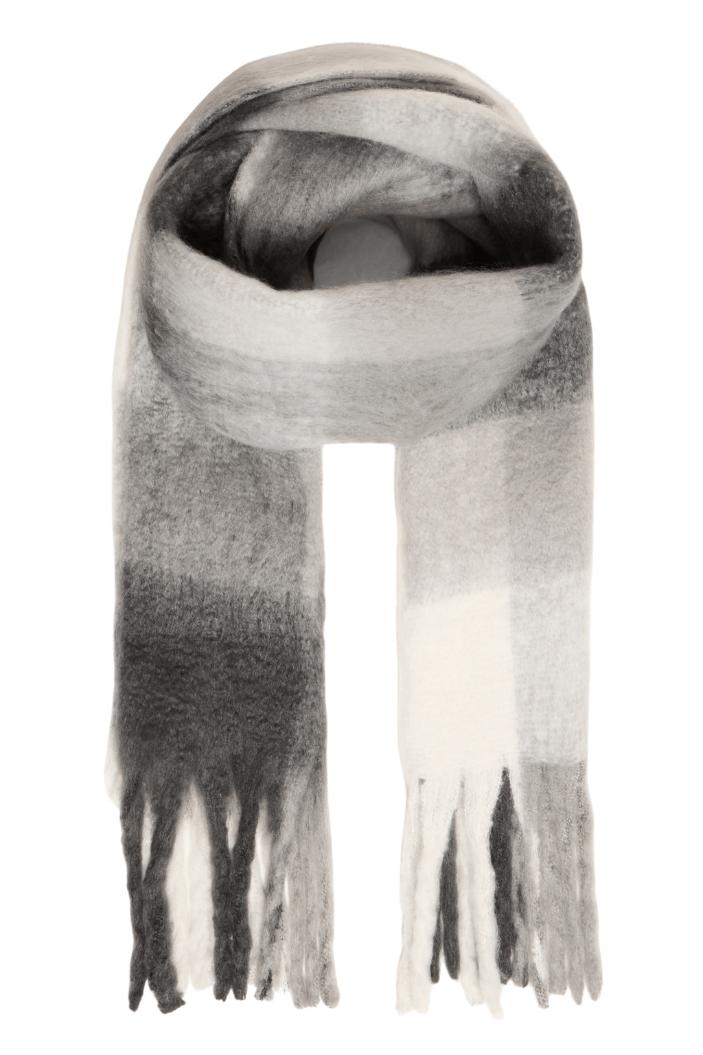 Fransa 20616132 FRSCEVA Charcoal Scarf - Dotique - Fransa