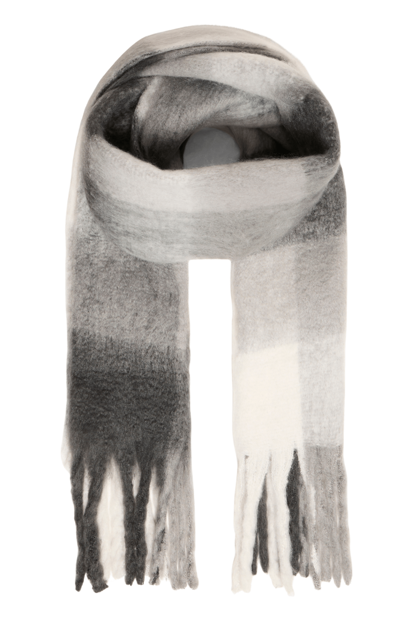 Fransa 20616132 FRSCEVA Charcoal Scarf - Dotique - Fransa