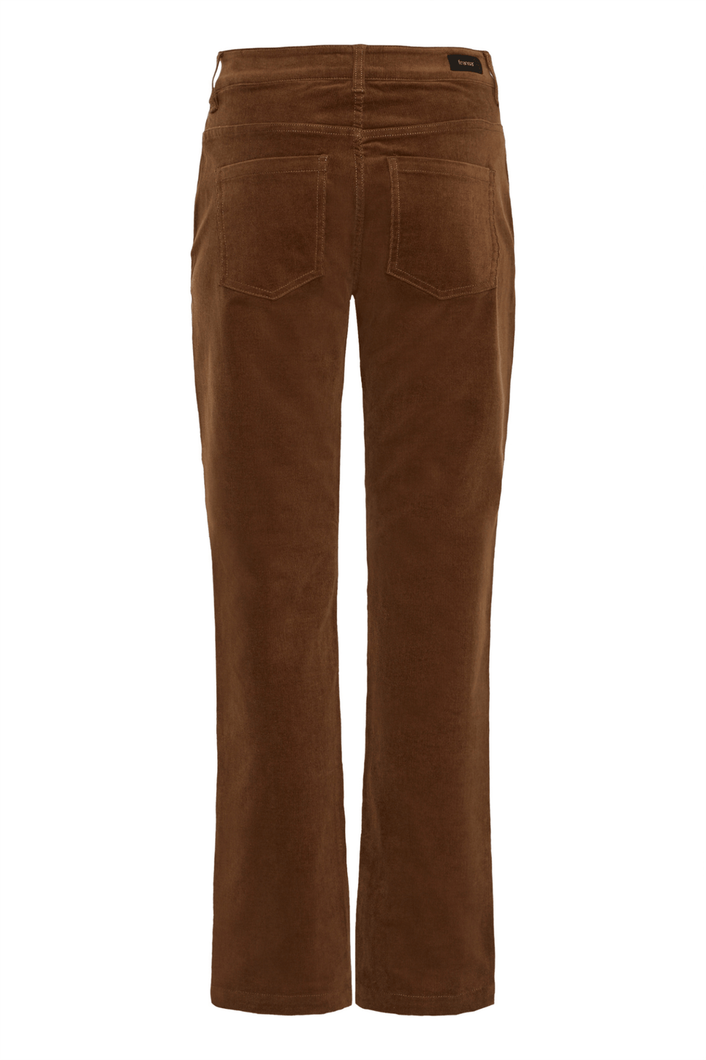 Fransa 20617001 FRtean Tessa Needle Cord Straight Leg Brown Trousers Coco - Dotique - Fransa