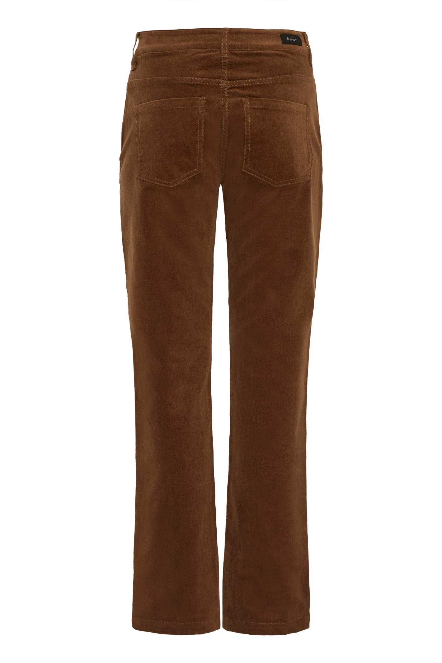 Fransa 20617001 FRtean Tessa Needle Cord Straight Leg Brown Trousers Coco