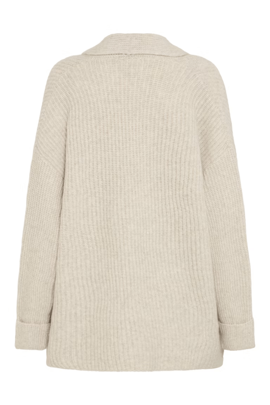 Fransa 20617149 FRbeverly Edge to Edge Cardigan Oatmeal Melange - Dotique - Fransa