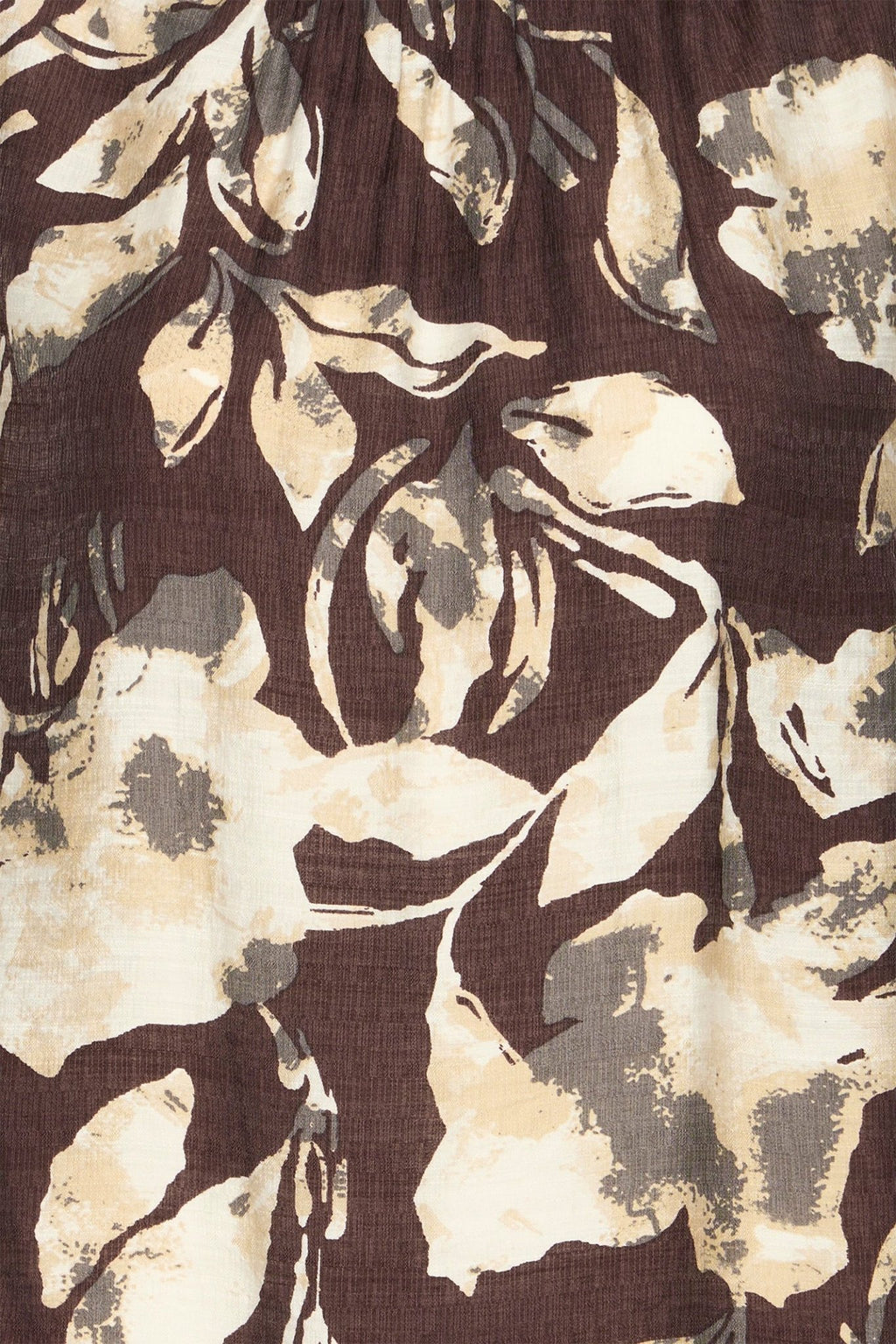Fransa 20617195 FrAriana Floral Fudge Brown Print Blouse - Dotique - Fransa