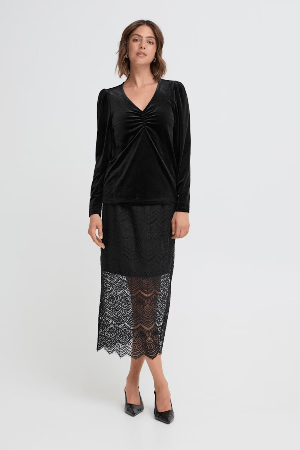 Fransa 20617222 FRCASSANDRA BL 2 Velvet Top Meteorite - Dotique - Fransa