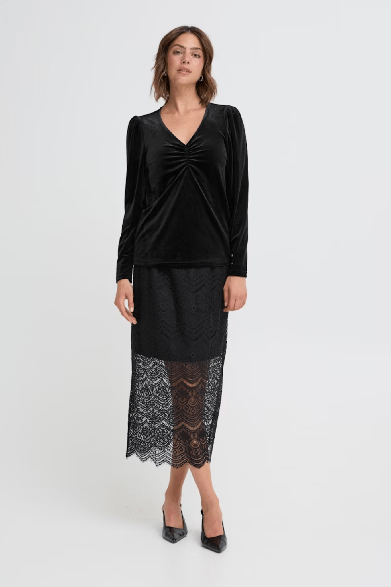 Fransa 20617222 FRCASSANDRA BL 2 Velvet Top Meteorite - Dotique - Fransa