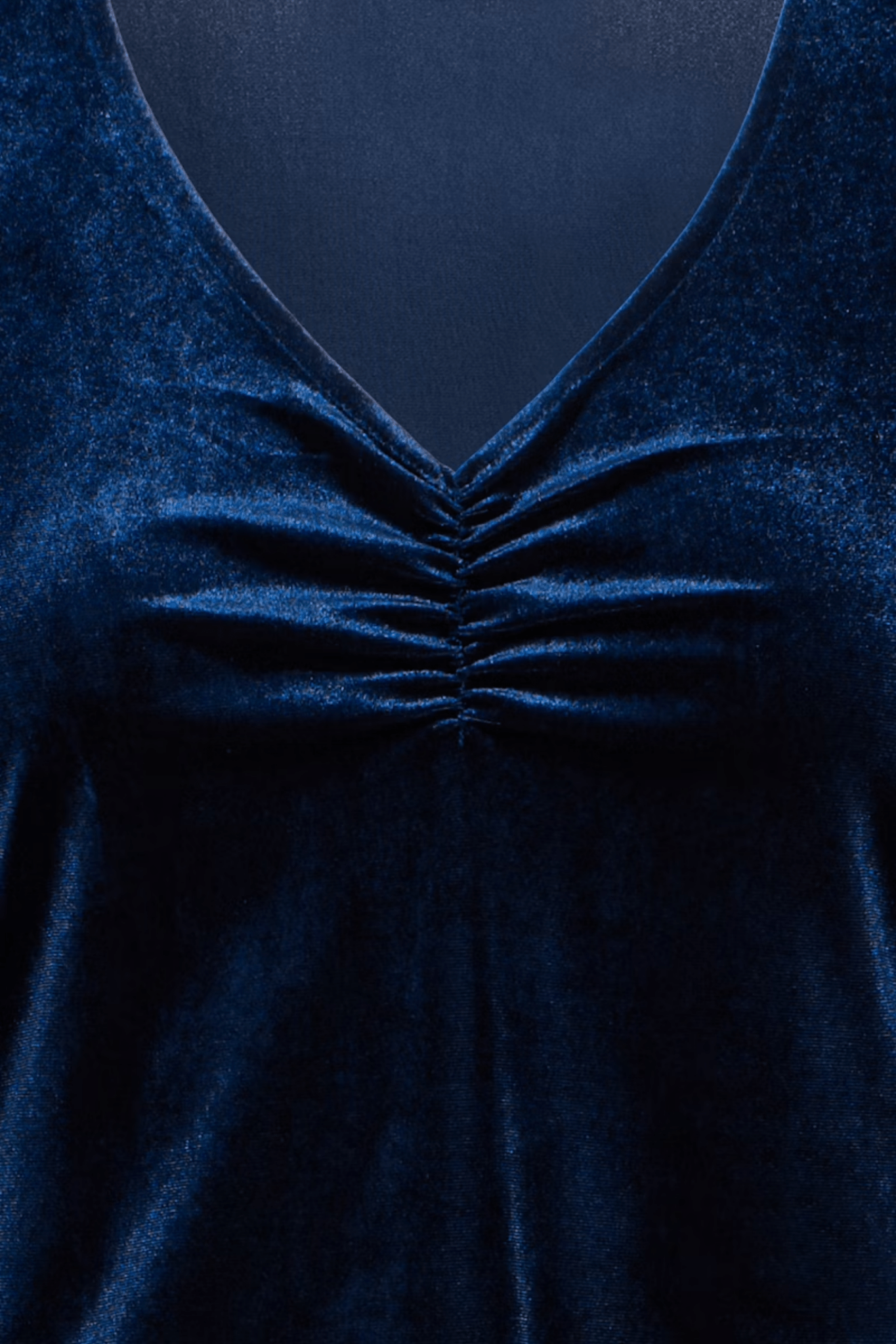 Fransa 20617223 FRCASSANDRA DR 5 Velvet V - Neck Fit and Flare Dress Nightsky - Dotique - Fransa