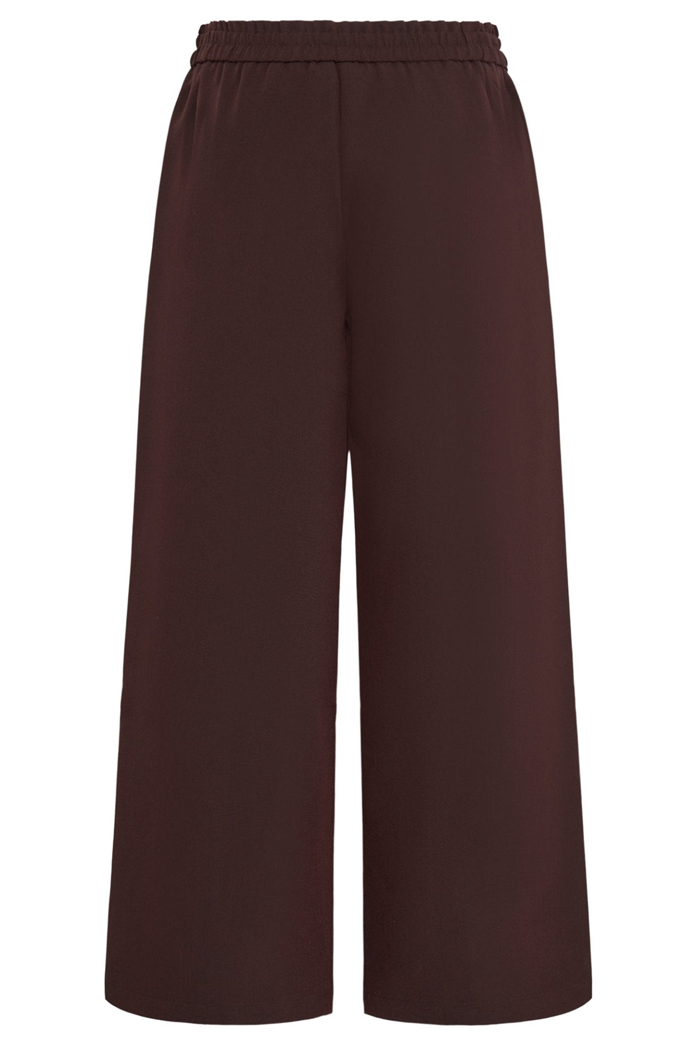 Fransa 20617264 FRABIGAIL Fudge Brown Melange Pull - On wide Leg Trousers - Dotique - Fransa